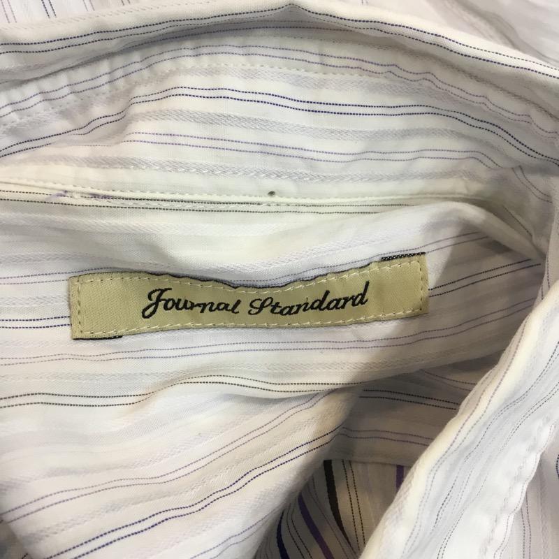 ジャーナルスタンダード JOURNAL STANDARD シャツ、ブラウス 七分丈シャツ M ストライプ メンズ USED 古着 中古 10021991