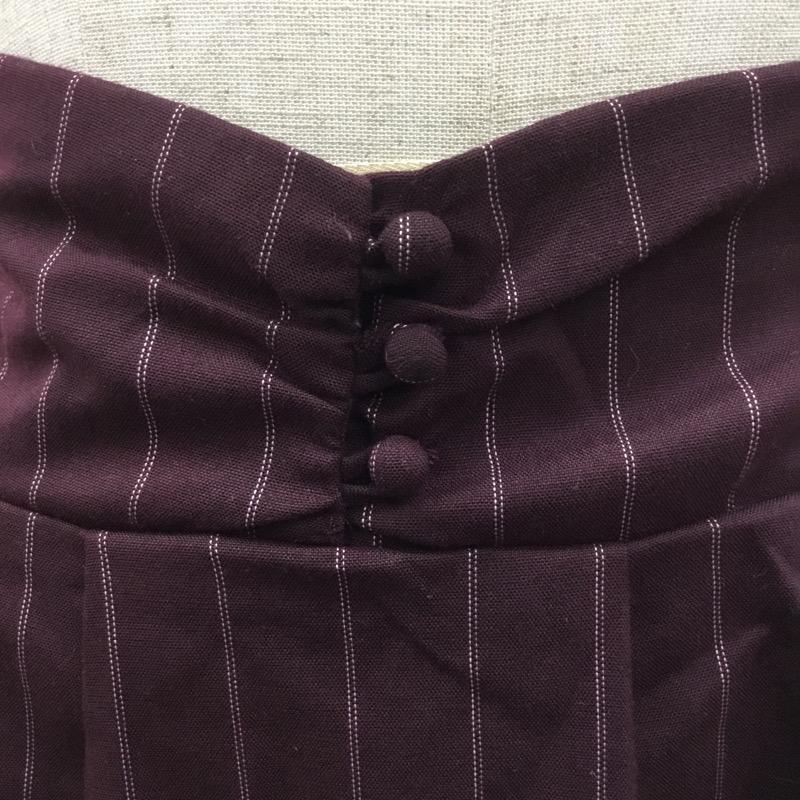 マジェスティックレゴン MAJESTIC LEGON パンツ ショーツ 短パン ショートパンツ M ストライプ レディース USED 古着 中古 10021995