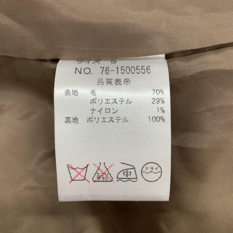 サマンサモスモス SM2 スカート ミニスカート ギャザースカート ウール 無地 S 無地 茶 / ブラウン / レディース USED 古着 中古 10022011