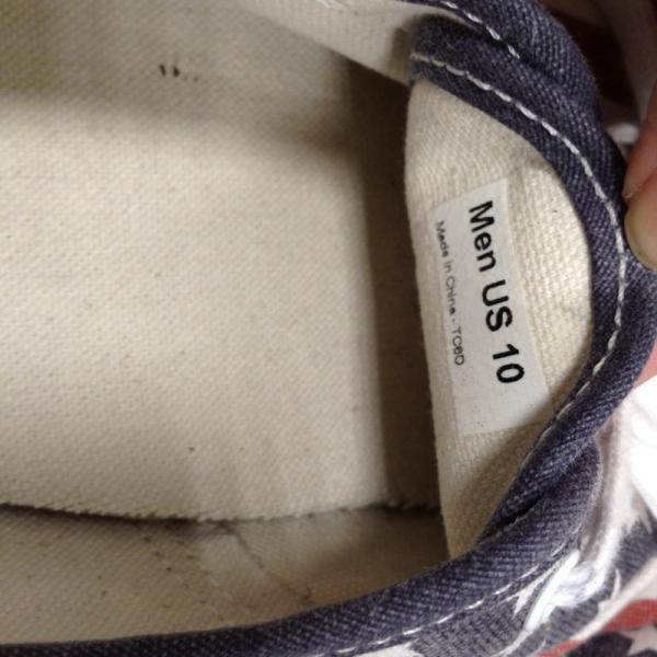 バンズ VANS スニーカー アメリカンフラッグ VANDORE US:10 赤 / レッド / X 白 / ホワイト / X 紺 / ネイビー / レディース USED 古着 中古 10022043