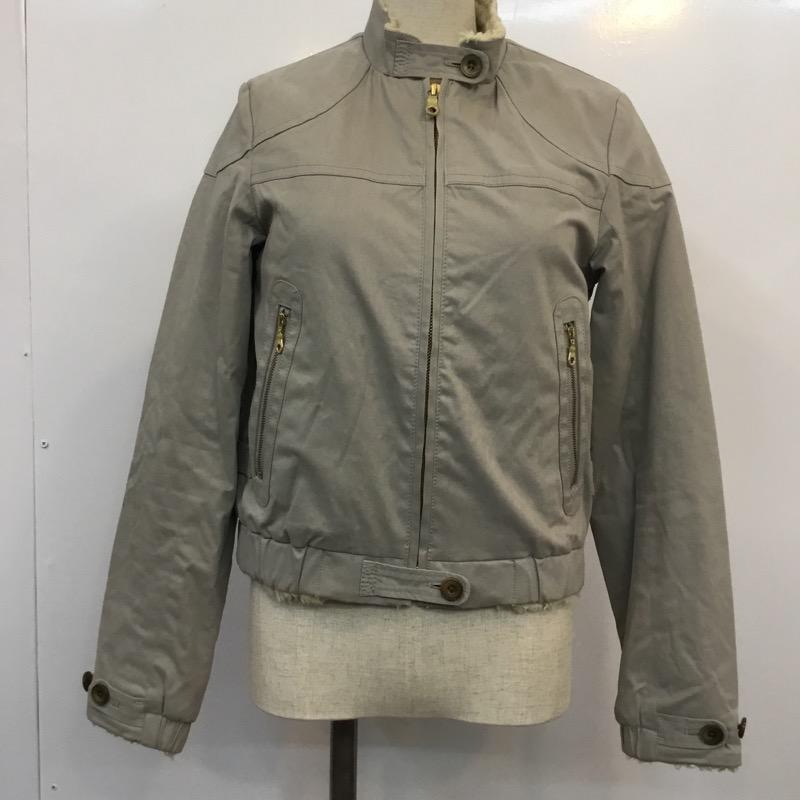 ユナイテッドバンブー united bamboo ジャケット、上着 裏地ボア ZIPアップ ジャケット 無地 灰 / グレー / レディース USED 古着 中古 10022055