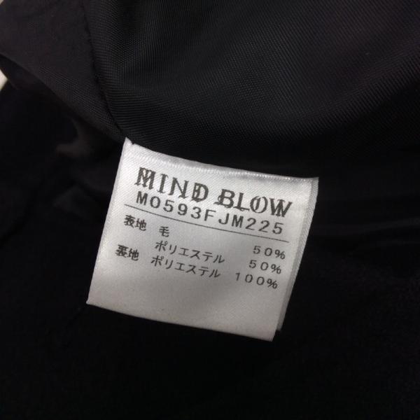 マインドブロウ MIND BLOW コート ピーコート 3 無地 黒 / ブラック / メンズ USED 古着 中古 10022058