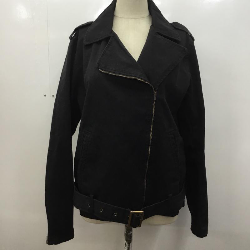 イーハイフンワールドギャラリー E hyphen world gallery ジャケット、上着 ジャケット アウター FREE 無地 黒 / ブラック / レディース USED 古着 中古 10022067