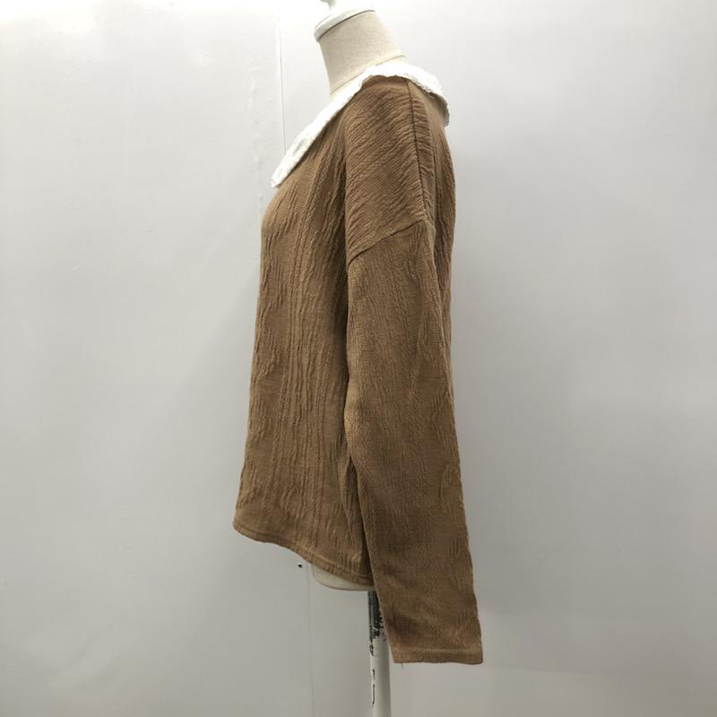 マジェスティックレゴン MAJESTIC LEGON カットソー  襟付き長袖カットソー FREE 茶 / ブラウン /  レディース USED 古着 中古 10022100