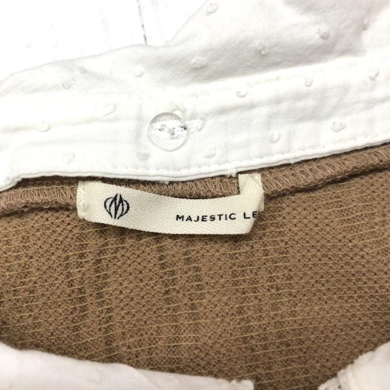 マジェスティックレゴン MAJESTIC LEGON カットソー  襟付き長袖カットソー FREE 茶 / ブラウン /  レディース USED 古着 中古 10022100