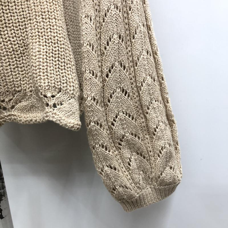 イング INGNI チュニック セーター ニット M ベージュ / ベージュ / レディース USED 古着 中古 10022115