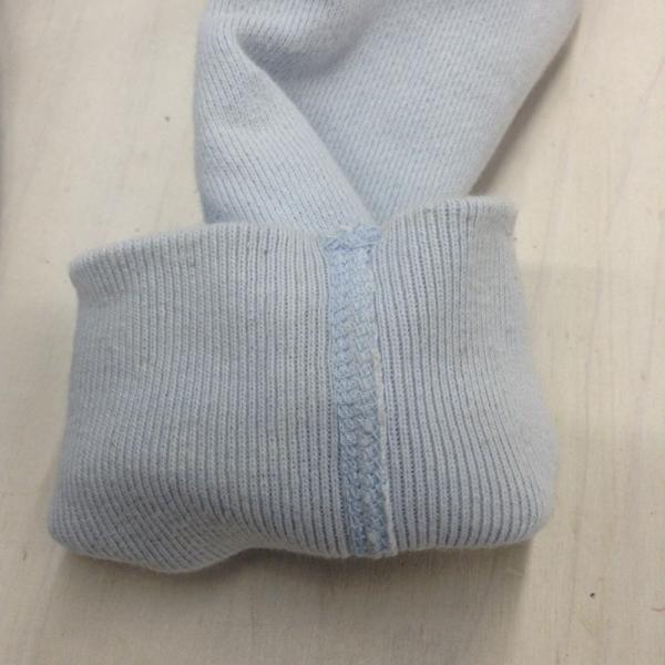 スティッフ STIFF パーカー Health knit ジップアップパーカー バックプリント M 無地 水色 / ライトブルー / メンズ USED 古着 中古 10022126