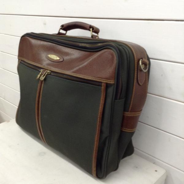 サムソナイト Samsonite ブリーフケース、書類かばん ビジネスバッグ ブリーフケース 無地 緑 / グリーン / X 茶 / ブラウン / メンズ USED 古着 中古 10022131