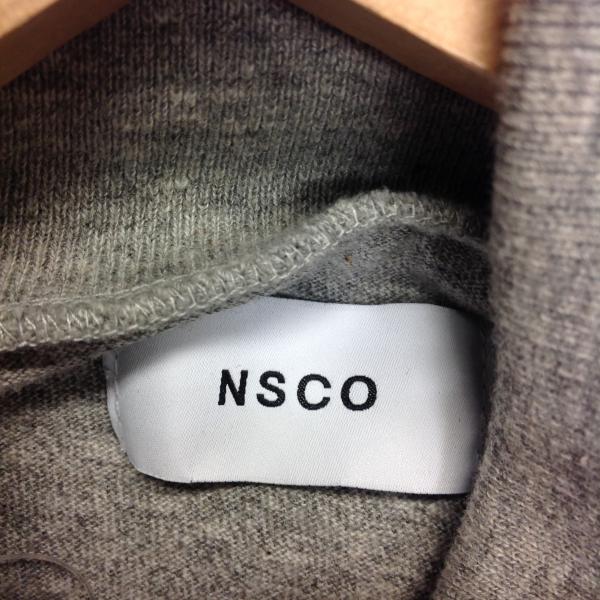 エヌ・エス・シー・オー NSCO カットソー タートルネック 0 無地 灰 / グレー / メンズ USED 古着 中古 10022152