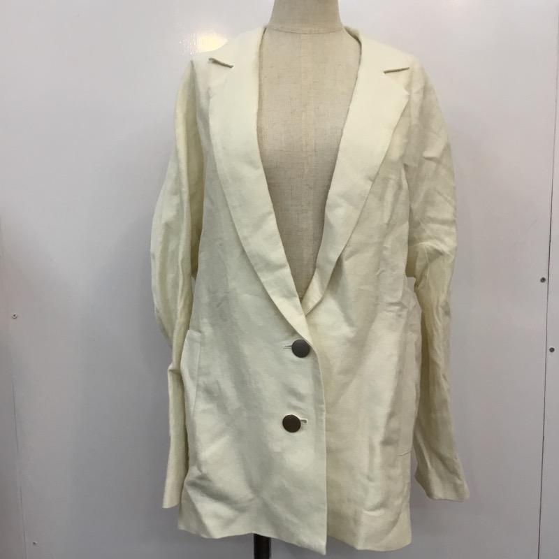 フォンセ FONCE ジャケット、上着 ジャケット、ブレザー テーラードジャケット 無地 36 無地 白 / ホワイト / レディース USED 古着 中古 10022196