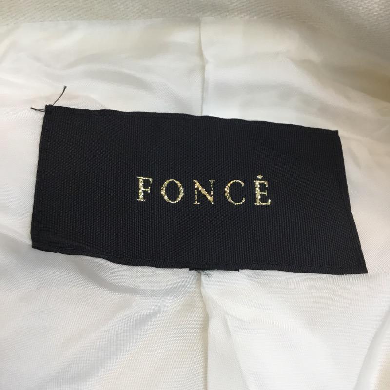 フォンセ FONCE ジャケット、上着 ジャケット、ブレザー テーラードジャケット 無地 36 無地 白 / ホワイト / レディース USED 古着 中古 10022196