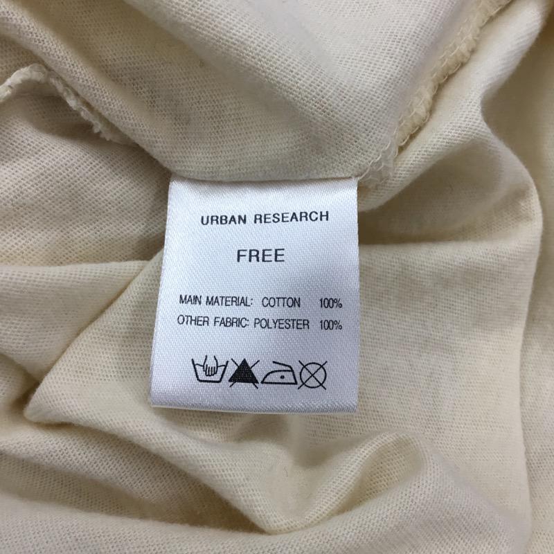 アーバンリサーチ URBAN RESEARCH カットソー 七分袖 ロンT 無地 FREE 無地 アイボリー / アイボリー / メンズ USED 古着 中古 10022232