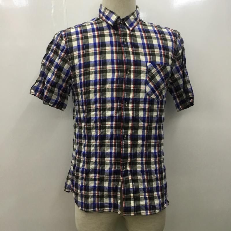ユナイテッドアローズ UNITED ARROWS シャツ、ブラウス 半袖シャツ チェック柄 M チェック メンズ USED 古着 中古 10022239