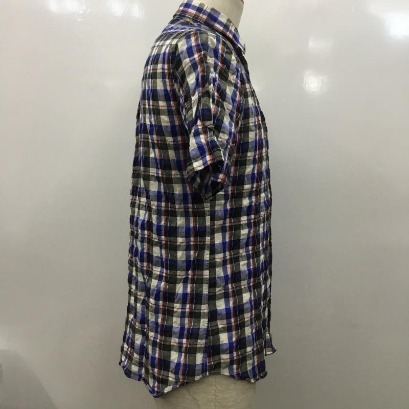 ユナイテッドアローズ UNITED ARROWS シャツ、ブラウス 半袖シャツ チェック柄 M チェック メンズ USED 古着 中古 10022239
