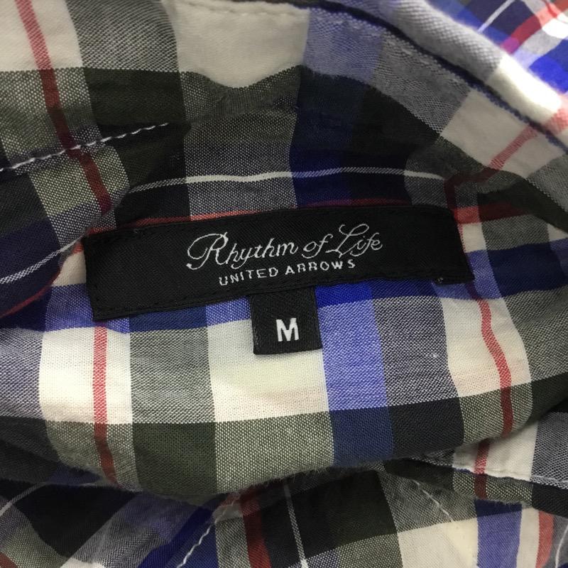 ユナイテッドアローズ UNITED ARROWS シャツ、ブラウス 半袖シャツ チェック柄 M チェック メンズ USED 古着 中古 10022239