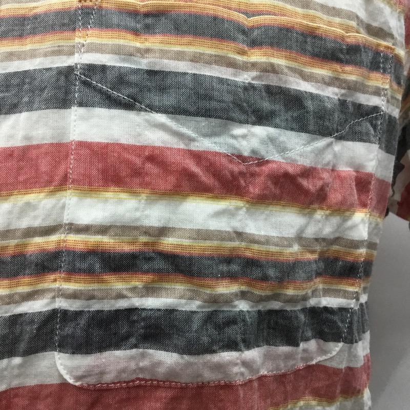 ユナイテッドアローズ UNITED ARROWS シャツ、ブラウス 半袖シャツ M ボーダー柄 メンズ USED 古着 中古 10022241