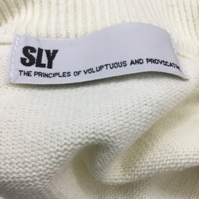 スライ SLY カーディガン 七分袖 無地 ショート丈 FREE 無地 白 / ホワイト / レディース USED 古着 中古 10022321