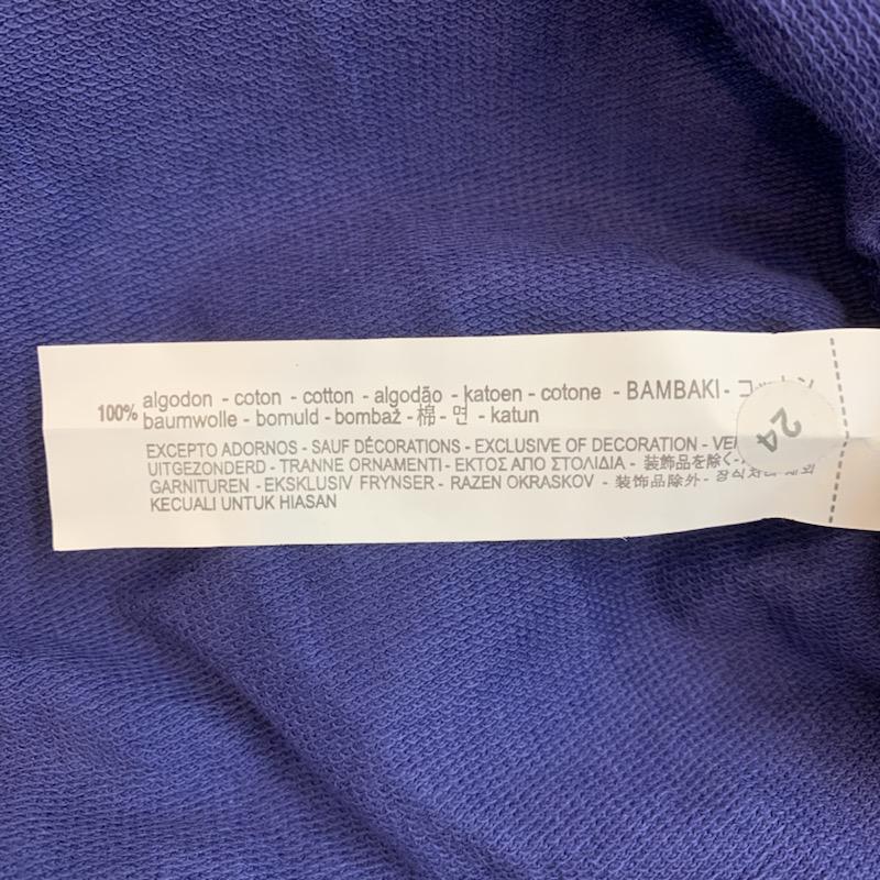 ザラ ZARA カットソー 長袖 ボリュームスリーブ バックオープン 無地 パール S 無地 青 / ブルー / X 黒 / ブラック /  レディース USED 古着 中古 10022414