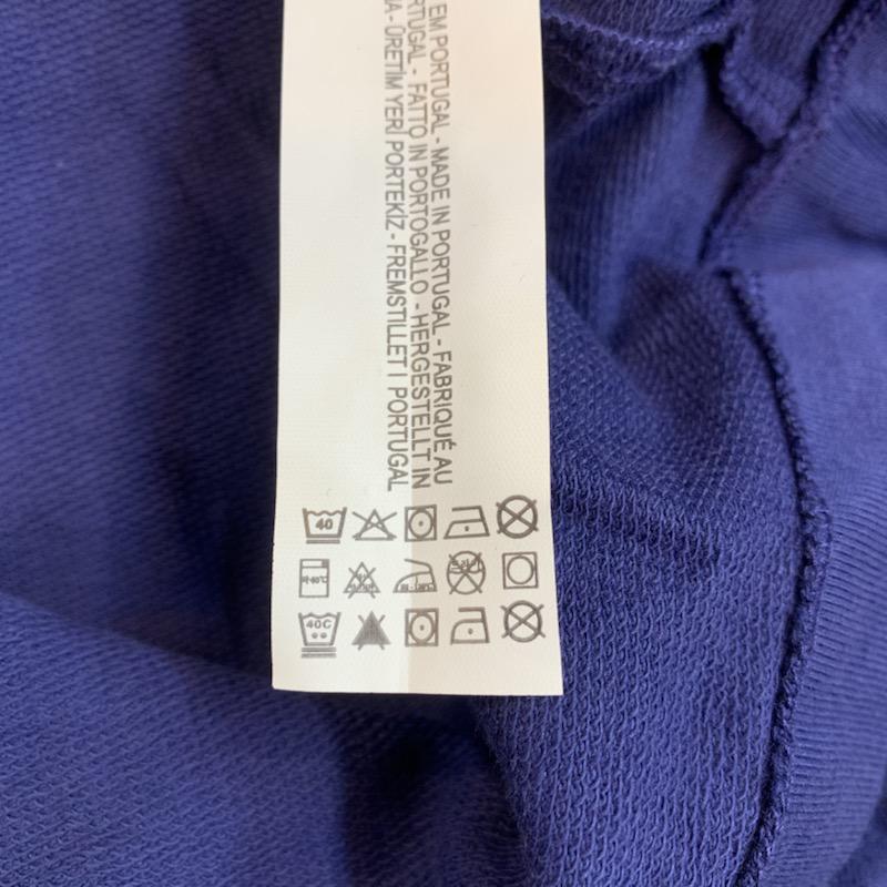 ザラ ZARA カットソー 長袖 ボリュームスリーブ バックオープン 無地 パール S 無地 青 / ブルー / X 黒 / ブラック /  レディース USED 古着 中古 10022414