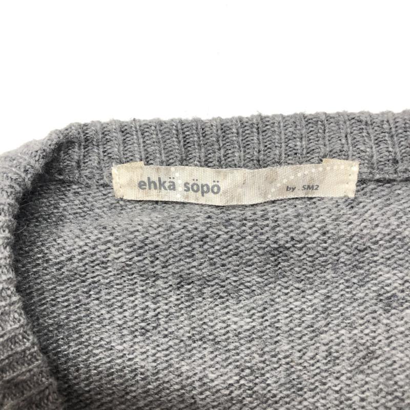 エヘカソポ ehka sopo ニット、セーター ニット セーター M 無地 灰 / グレー / レディース USED 古着 中古 10022434