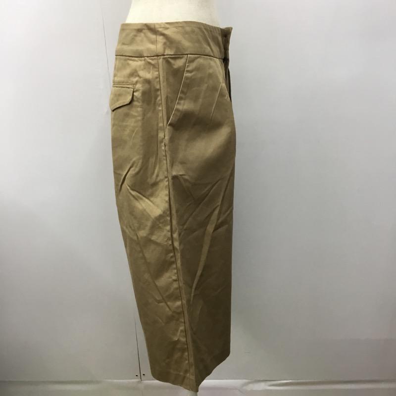 テチチ Techichi ボトムス ボトムス ガウチョパンツ ハーフ丈 無地 L 無地 ベージュ / ベージュ / レディース USED 古着 中古 10022445