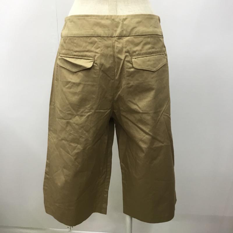 テチチ Techichi ボトムス ボトムス ガウチョパンツ ハーフ丈 無地 L 無地 ベージュ / ベージュ / レディース USED 古着 中古 10022445