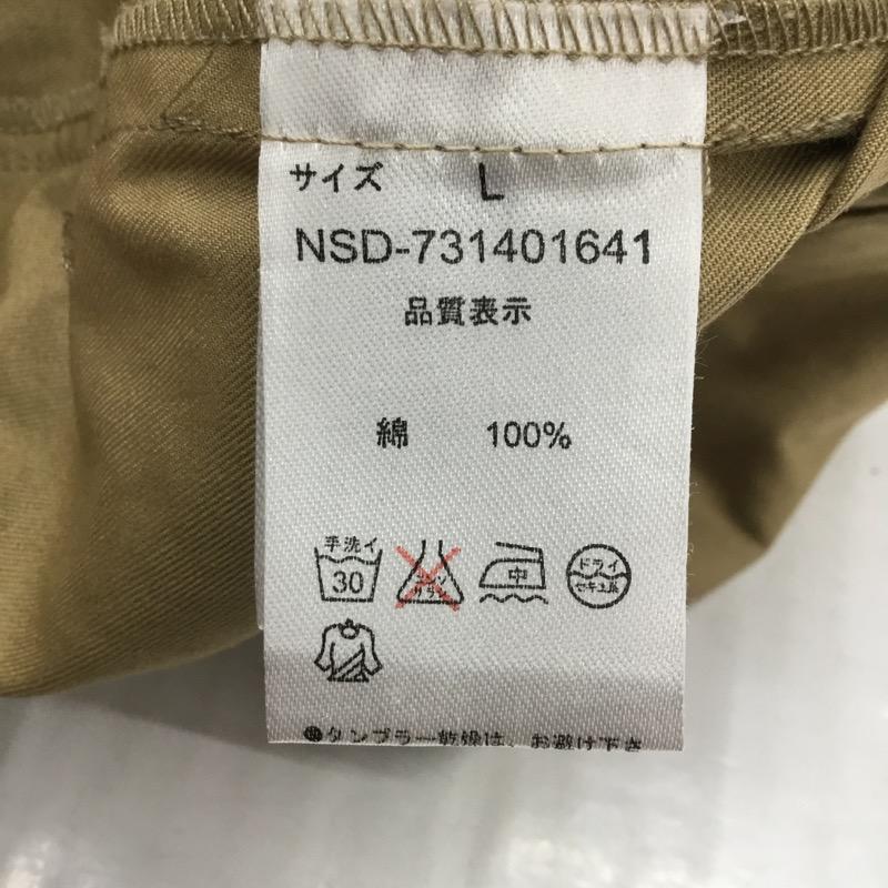 テチチ Techichi ボトムス ボトムス ガウチョパンツ ハーフ丈 無地 L 無地 ベージュ / ベージュ / レディース USED 古着 中古 10022445