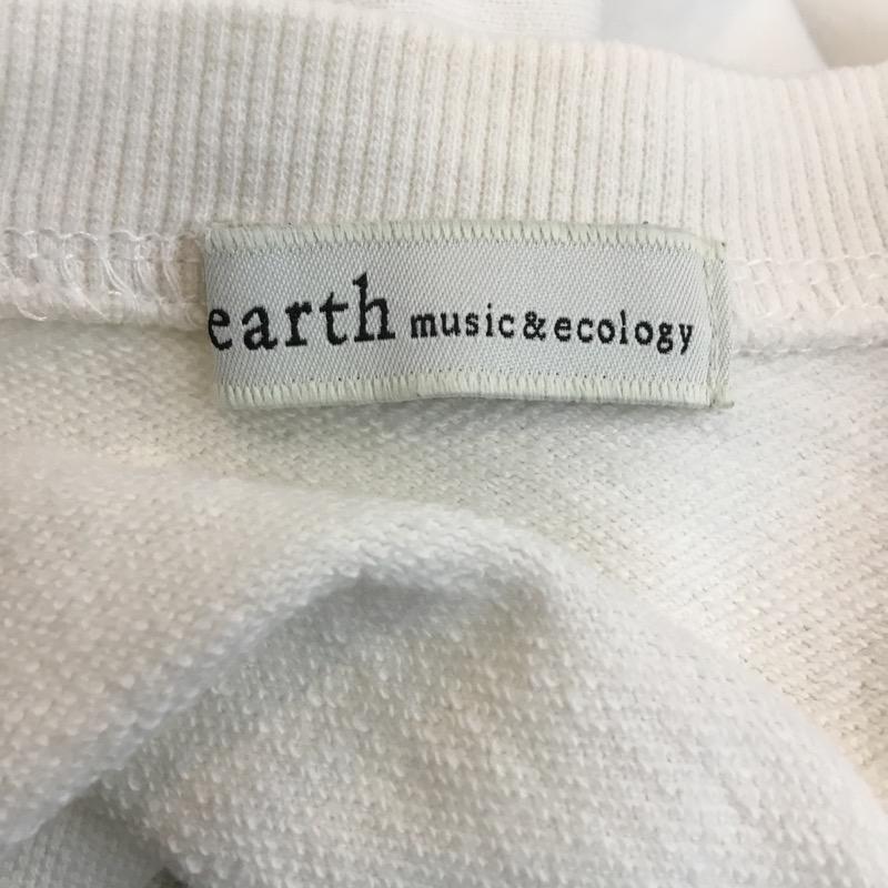 アースミュージックアンドエコロジー earth music&ecology カットソー  半袖カットソー FREE 無地 アイボリー / アイボリー /  レディース USED 古着 中古 10022488