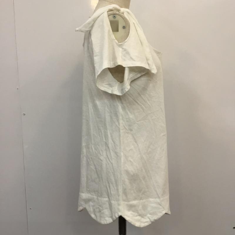 バナーバレット BANNER BARRETT カットソー  半袖カットソー 38 無地 白 / ホワイト /  レディース USED 古着 中古 10022500