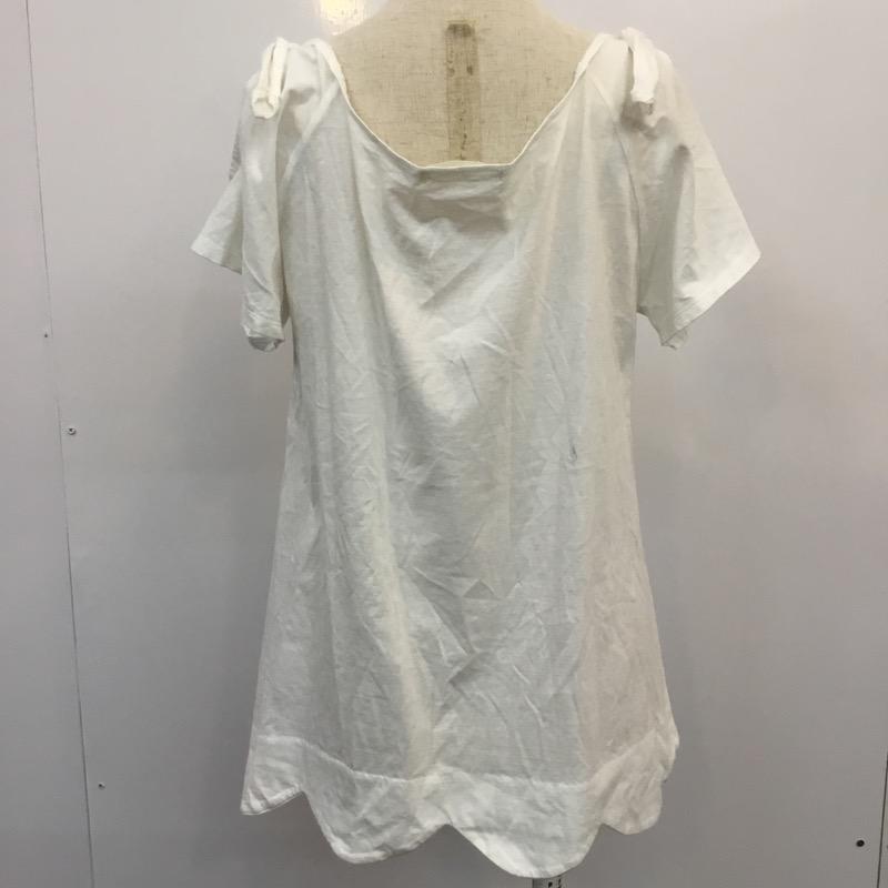 バナーバレット BANNER BARRETT カットソー  半袖カットソー 38 無地 白 / ホワイト /  レディース USED 古着 中古 10022500