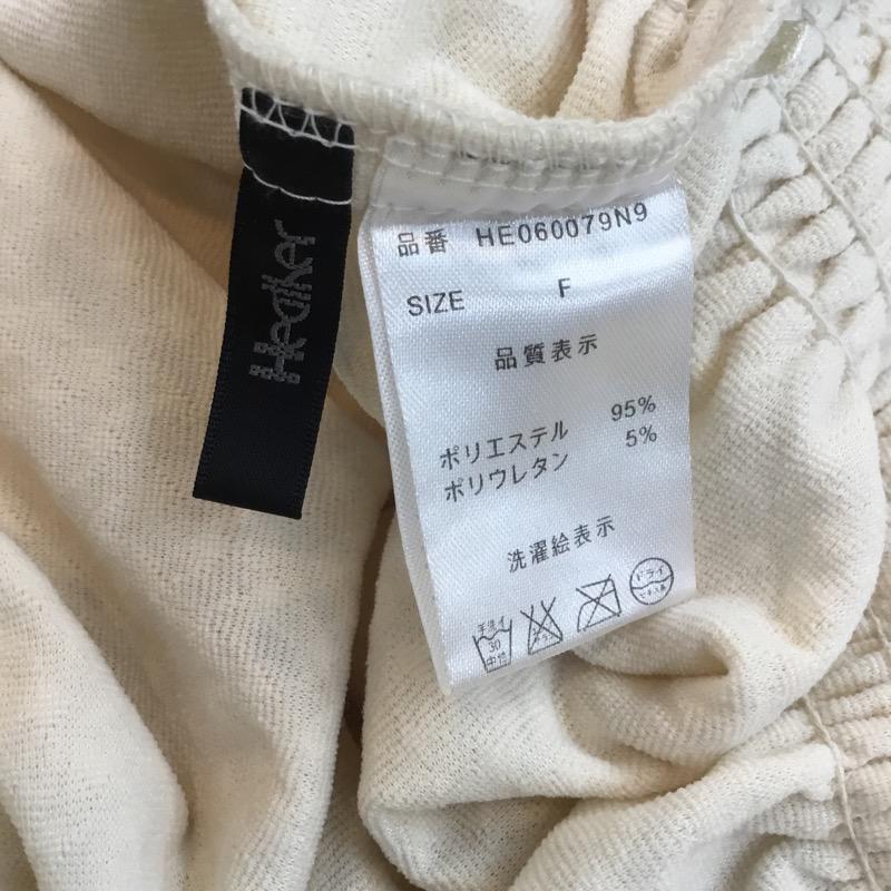 ヘザー Heather カットソー  半袖カットソー FREE 無地 レディース USED 古着 中古 10022512