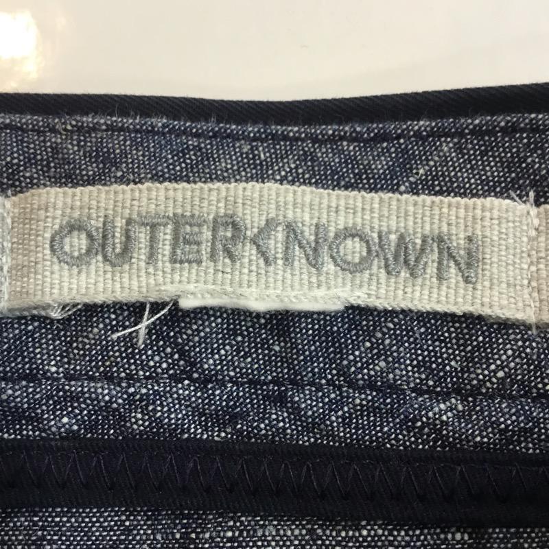 アウターノーン OUTERKNOWN パンツ チノパン 無地 32 無地 紺 / ネイビー / メンズ USED 古着 中古 10022523