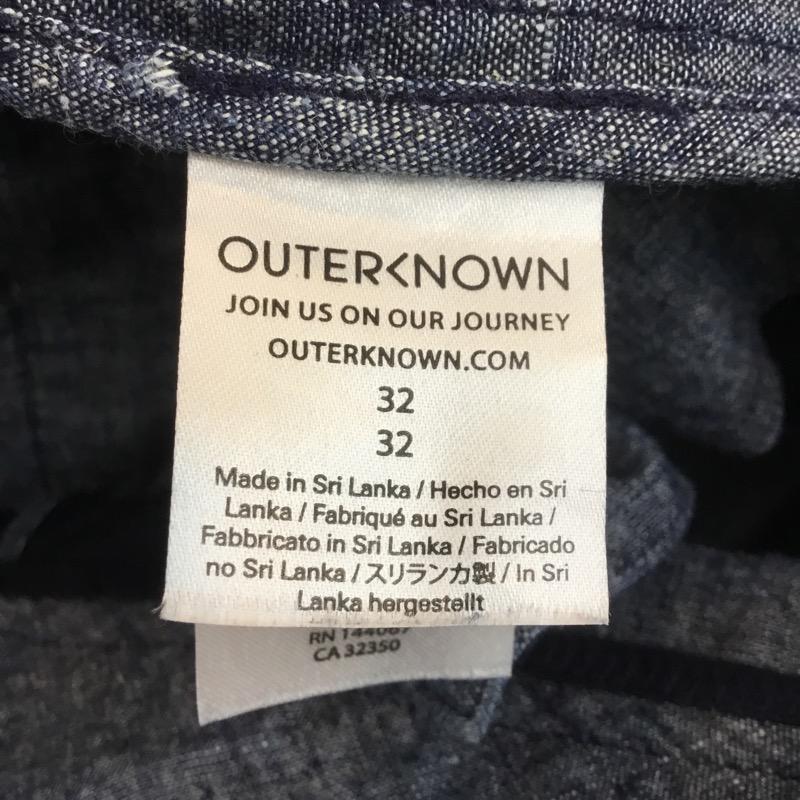 アウターノーン OUTERKNOWN パンツ チノパン 無地 32 無地 紺 / ネイビー / メンズ USED 古着 中古 10022523
