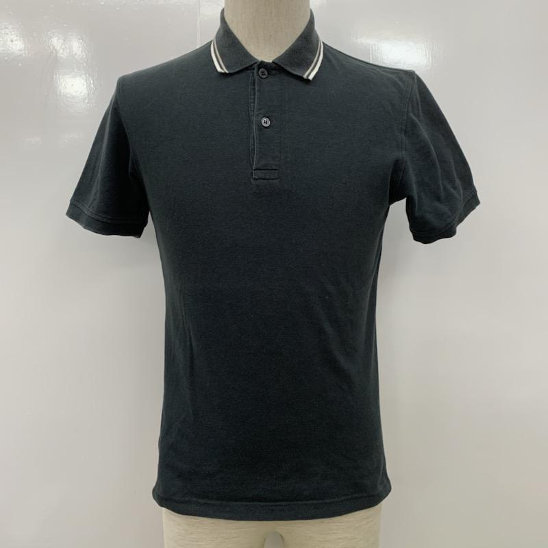 グリーンレーベルリラクシング green label relaxing ポロシャツ 半袖 無地 S 無地 黒 / ブラック / メンズ USED 古着 中古 10022571