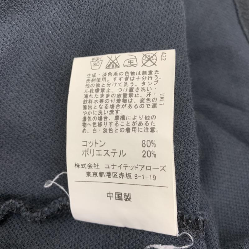 グリーンレーベルリラクシング green label relaxing ポロシャツ 半袖 無地 S 無地 黒 / ブラック / メンズ USED 古着 中古 10022571