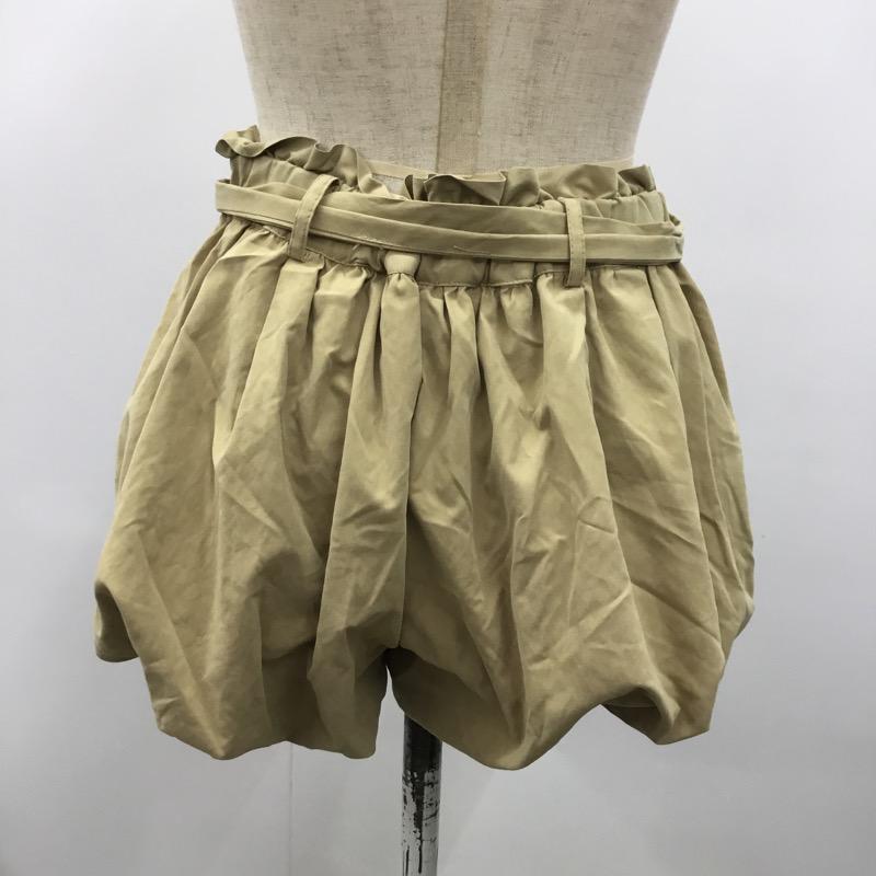 イング INGNI パンツ ショートパンツ ショーパン M 無地 ベージュ / ベージュ / レディース USED 古着 中古 10022628