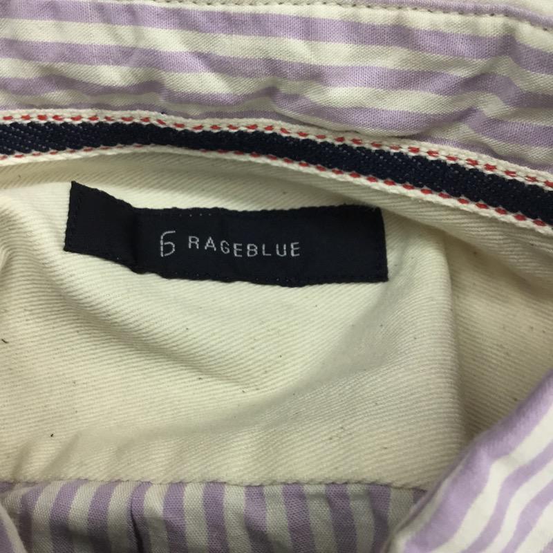レイジブルー RAGEBLUE シャツ、ブラウス 七分丈シャツ ストライプ M ストライプ メンズ USED 古着 中古 10022696