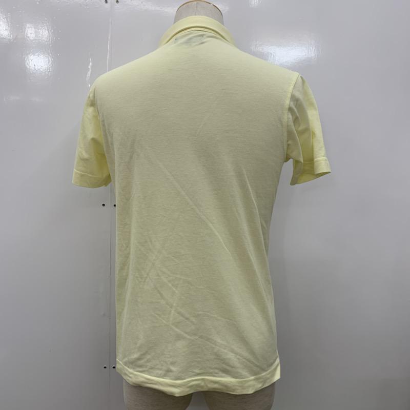 ナノユニバース nano・universe ポロシャツ 半袖 無地 L 無地 黄 / イエロー / メンズ USED 古着 中古 10022810