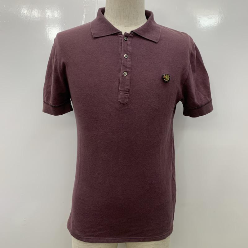 フリークスストア FREAK'S STORE ポロシャツ 半袖 無地 ワンポイント M 無地 X ワンポイント 紫 / パープル / メンズ USED 古着 中古 10022815