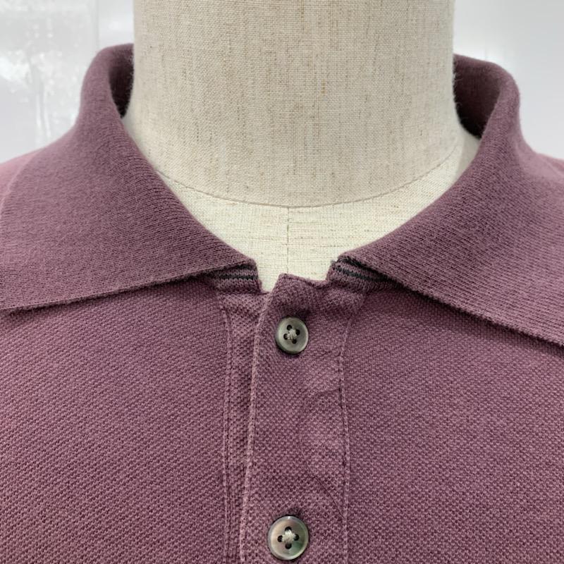 フリークスストア FREAK'S STORE ポロシャツ 半袖 無地 ワンポイント M 無地 X ワンポイント 紫 / パープル / メンズ USED 古着 中古 10022815