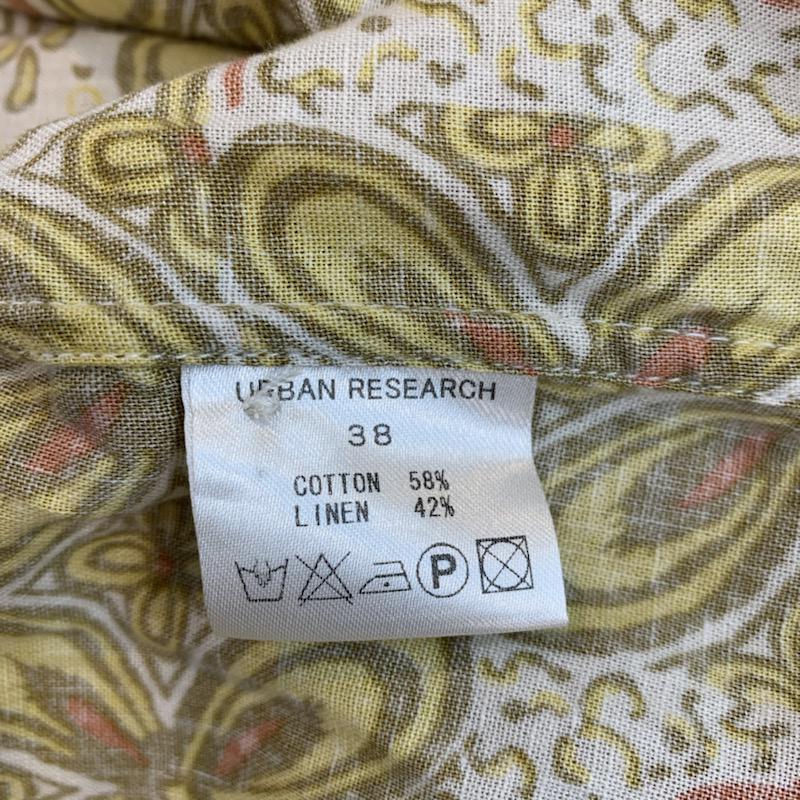 アーバンリサーチ URBAN RESEARCH シャツ、ブラウス 半袖 カジュアルシャツ 花柄 38 花柄 ベージュ / ベージュ / X 桃 / ピンク / X マスタード / マスタード / X アイボリー / アイボリー / メンズ USED 古着 中古 10022834