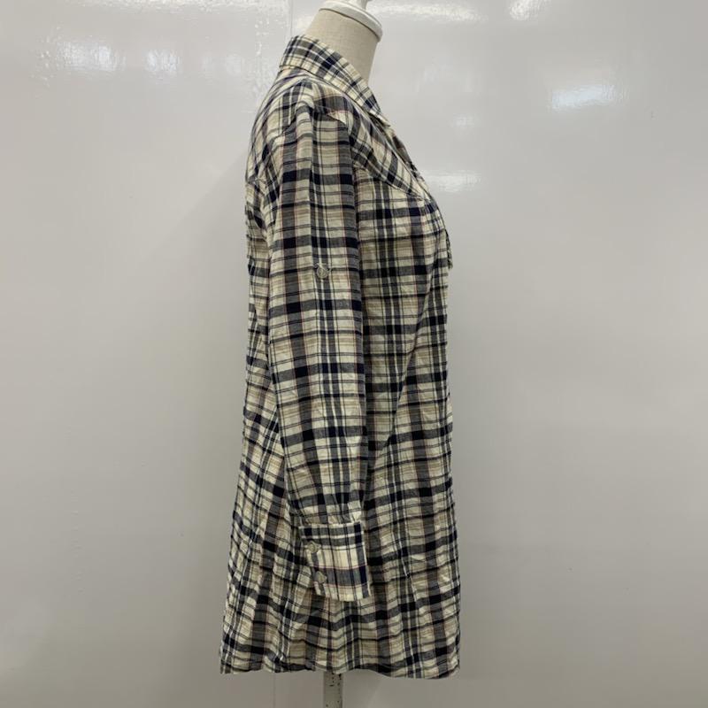 ナチュラルビューティーベーシック NATURAL BEAUTY BASIC シャツ、ブラウス 長袖シャツ チェック S チェック レディース USED 古着 中古 10022884
