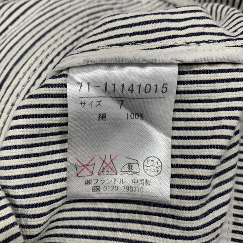 イネド INED ジャケット、上着 ジャンパー、ブルゾン ストライプ 7 ストライプ 白 / ホワイト / X 紺 / ネイビー / レディース USED 古着 中古 10022889