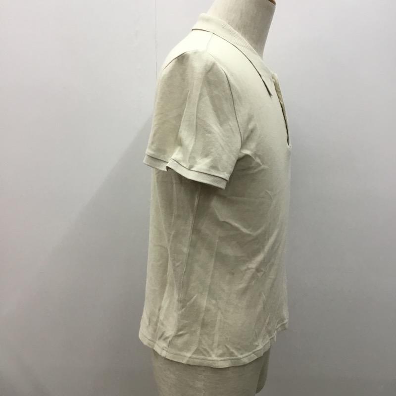 ハレ HARE ポロシャツ 半袖 無地 M 無地 ベージュ / ベージュ / メンズ USED 古着 中古 10022952