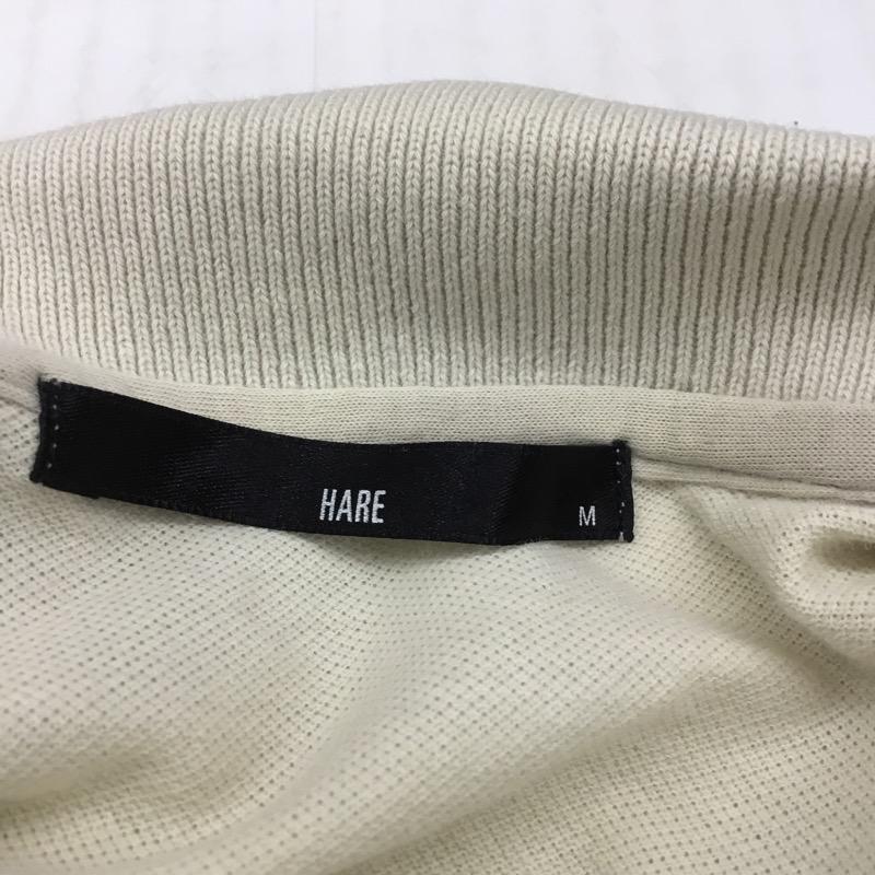 ハレ HARE ポロシャツ 半袖 無地 M 無地 ベージュ / ベージュ / メンズ USED 古着 中古 10022952