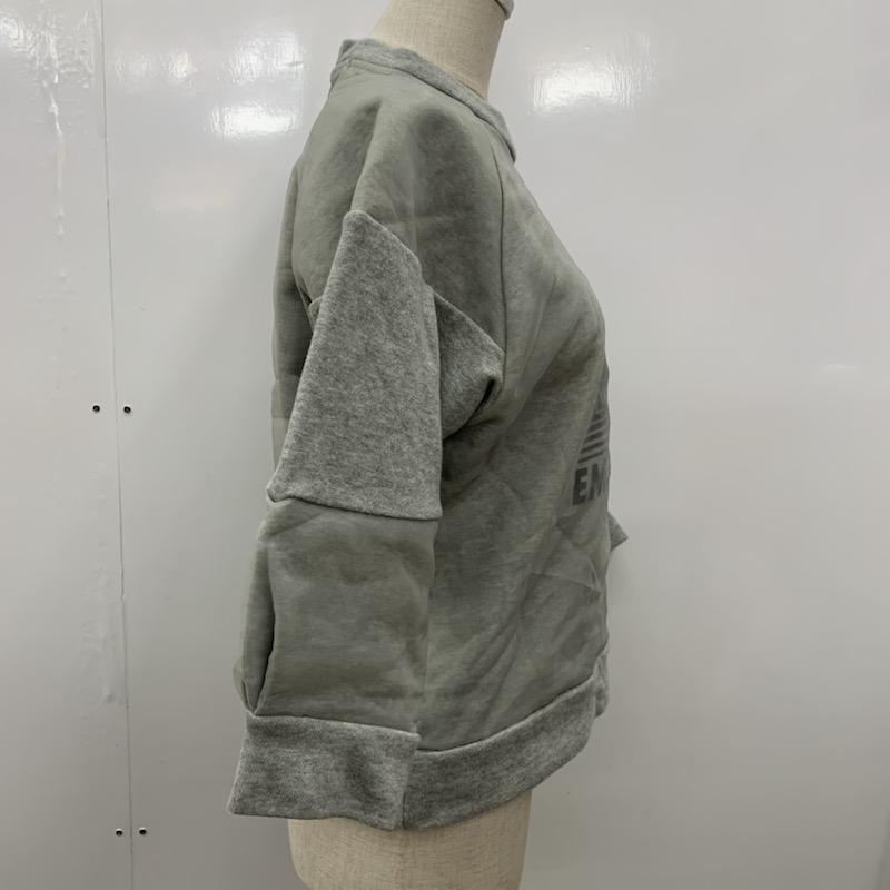 イーハイフンワールドギャラリー E hyphen world gallery トレーナー スウェット FREE 無地 灰 / グレー / レディース USED 古着 中古 10022982