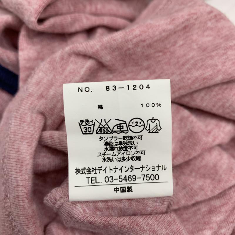 フリークスストア FREAK'S STORE Tシャツ 長袖 ロンT 長袖カットソー 無地 M 無地 紺 / ネイビー / X 桃 / ピンク / レディース USED 古着 中古 10023024