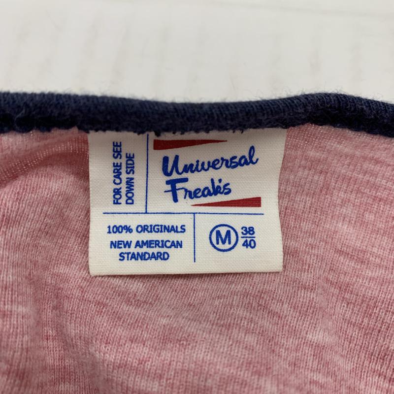 フリークスストア FREAK'S STORE Tシャツ 長袖 ロンT 長袖カットソー 無地 M 無地 紺 / ネイビー / X 桃 / ピンク / レディース USED 古着 中古 10023024