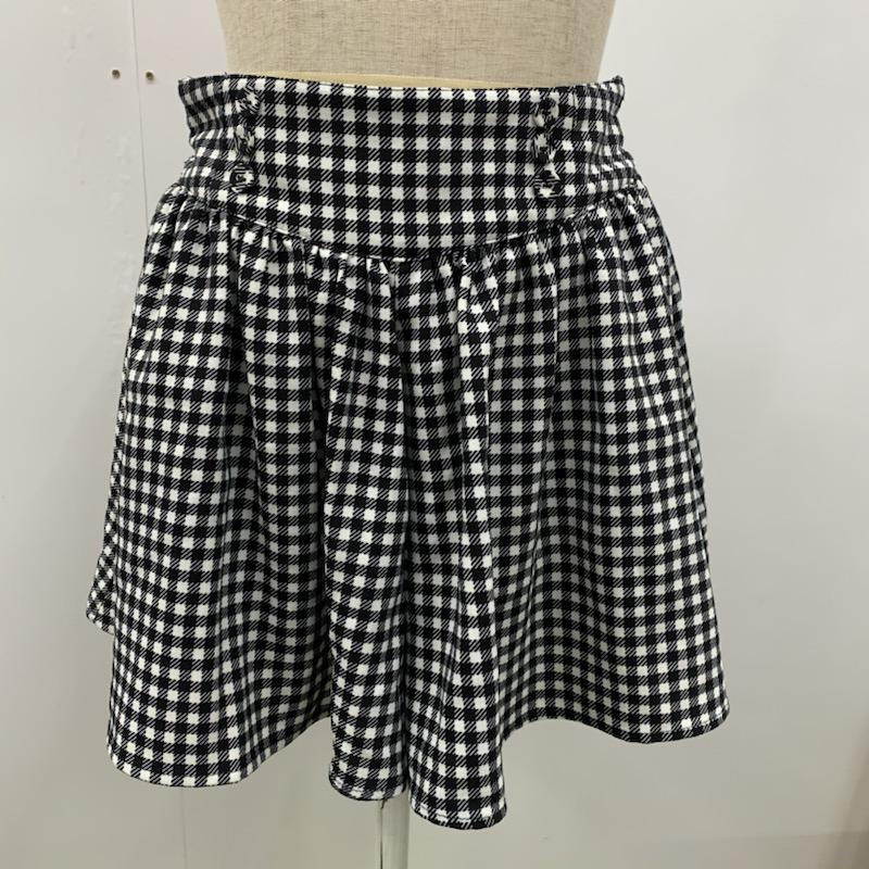 ローリーズファーム LOWRYS FARM パンツ ショートパンツ チェック FREE チェック 白 / ホワイト / X 黒 / ブラック / レディース USED 古着 中古 10023032