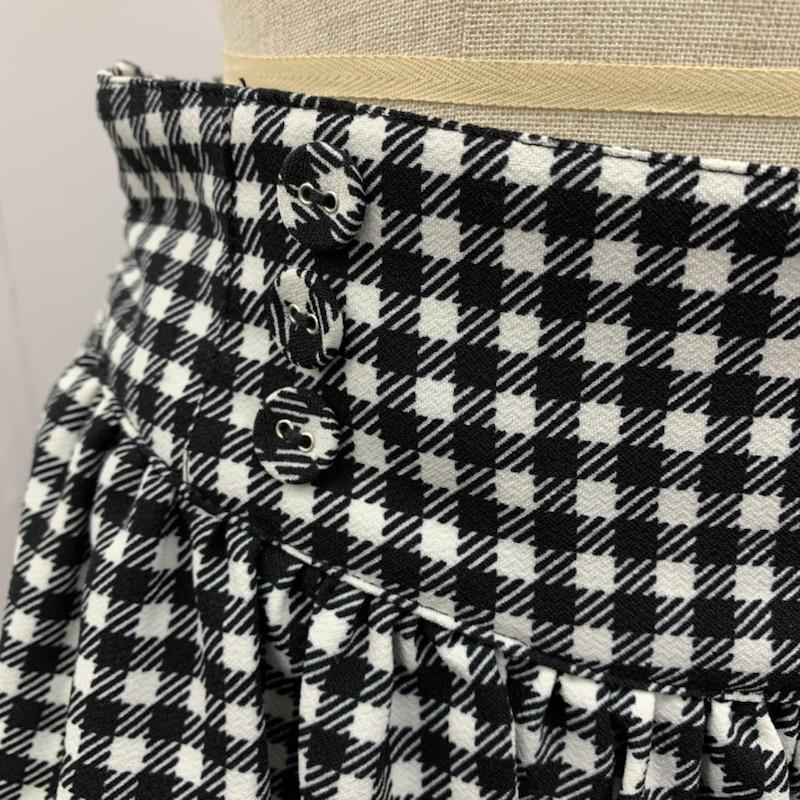 ローリーズファーム LOWRYS FARM パンツ ショートパンツ チェック FREE チェック 白 / ホワイト / X 黒 / ブラック / レディース USED 古着 中古 10023032